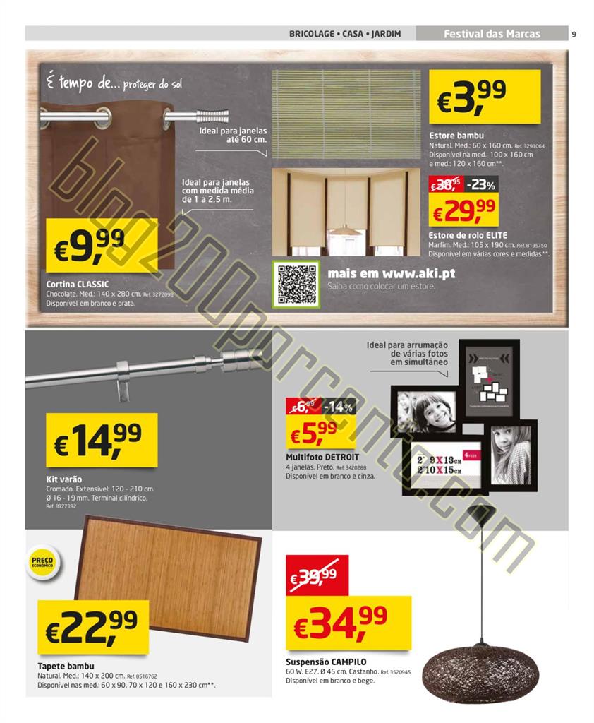 Festival das marcas AKI folheto de 28 maio a 22 ju