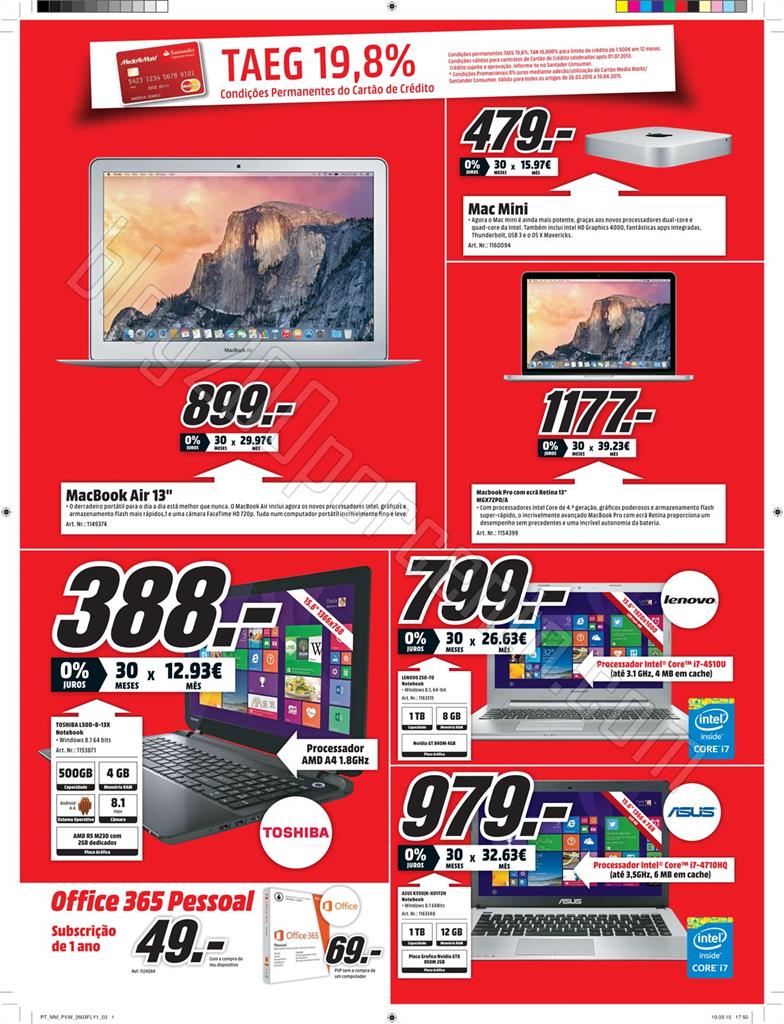 Antevisão Folheto MEDIA MARKT de 26 março a 1 ab