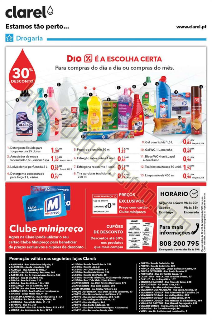 Antevisão Folheto CLAREL Promoções de 10 a 23 s