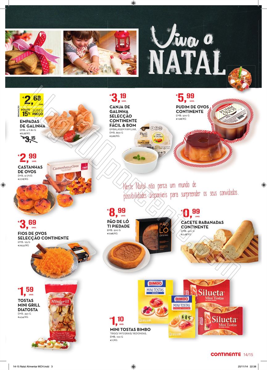 Novo Folheto CONTINENTE Viva o Natal de 9 a 24 dez