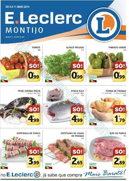 Novo folheto | E-LECLERC | Montijo de 6 a 11 maio