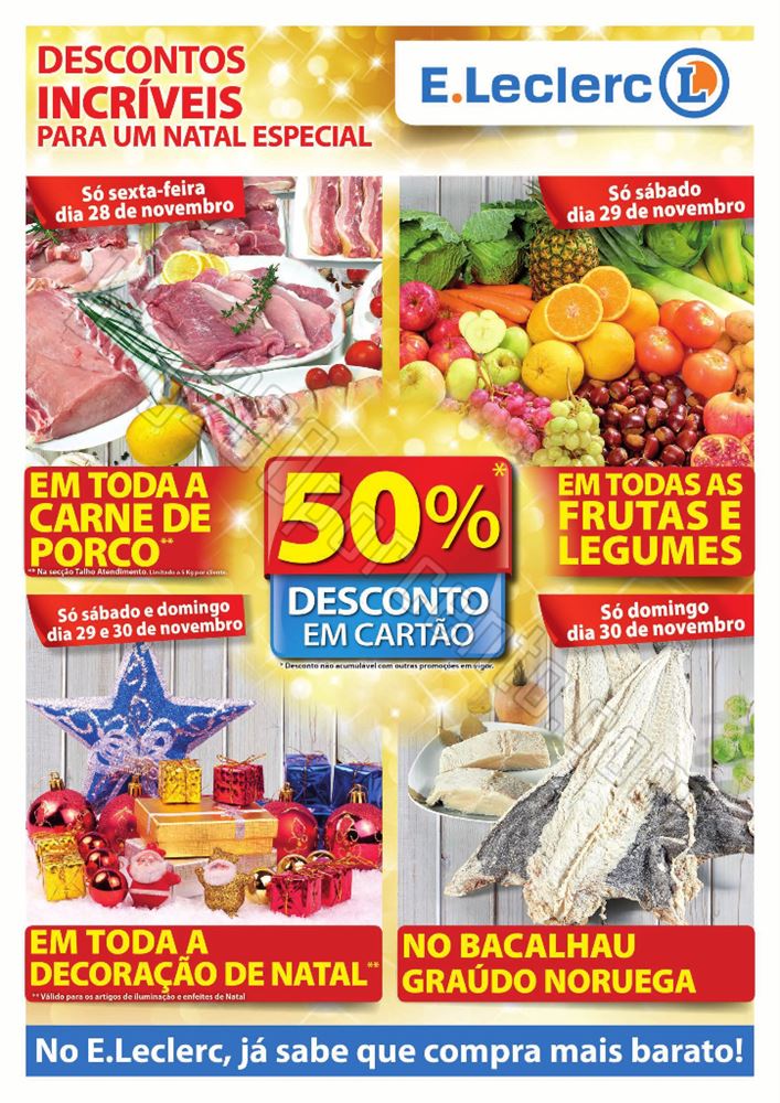 Antevisão Folheto Fim de Semana E-LECLERC de 28 a