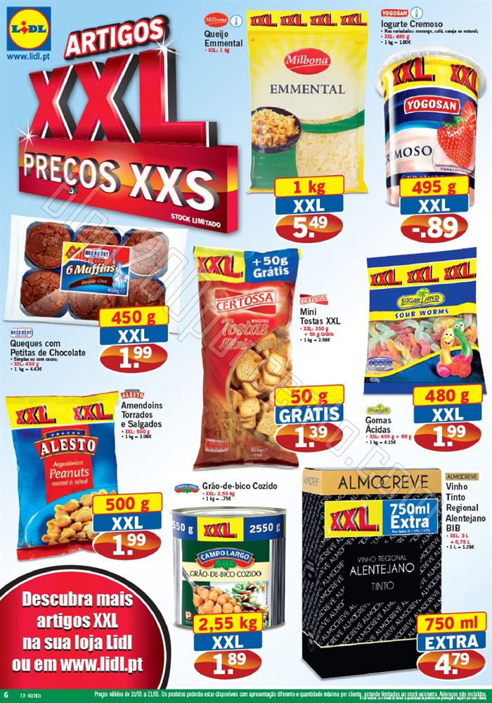 Antevisão Folheto LIDL Promoções de 15 a 21 jan