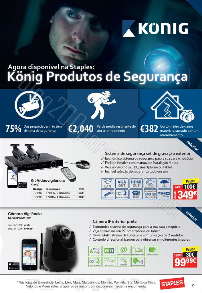 Antevisão Folheto STAPLES promoções de 5 a 17 m
