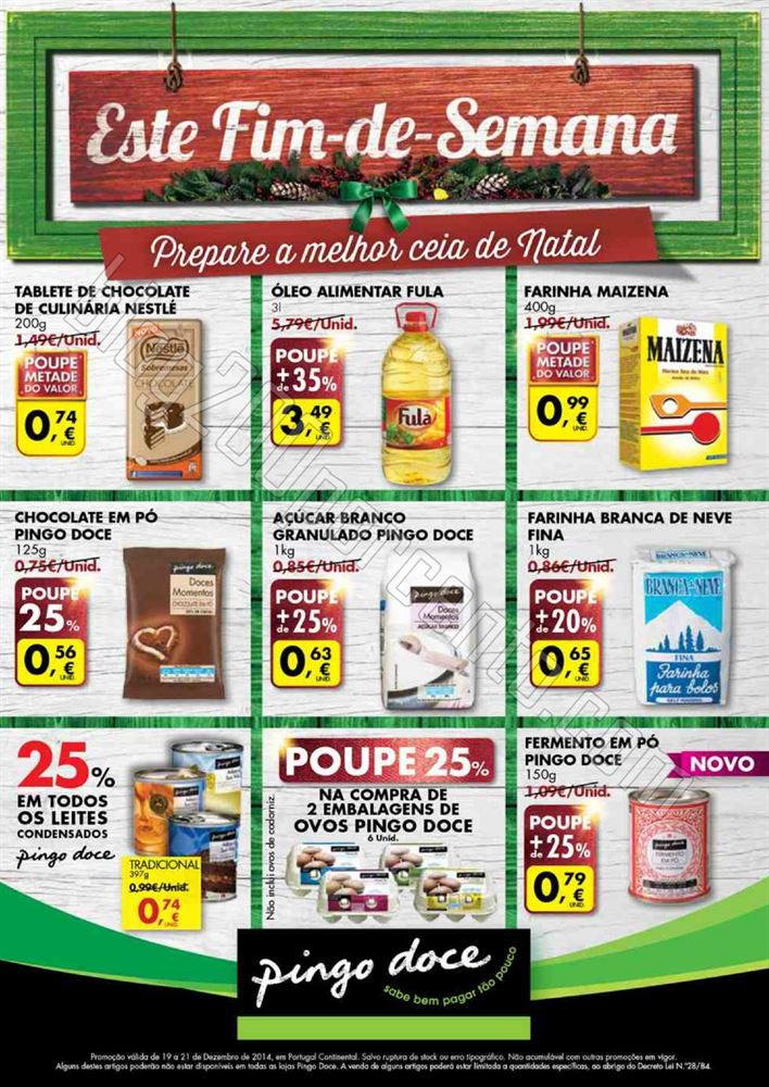 Antevisão Folheto Fim de Semana PINGO DOCE de 19 