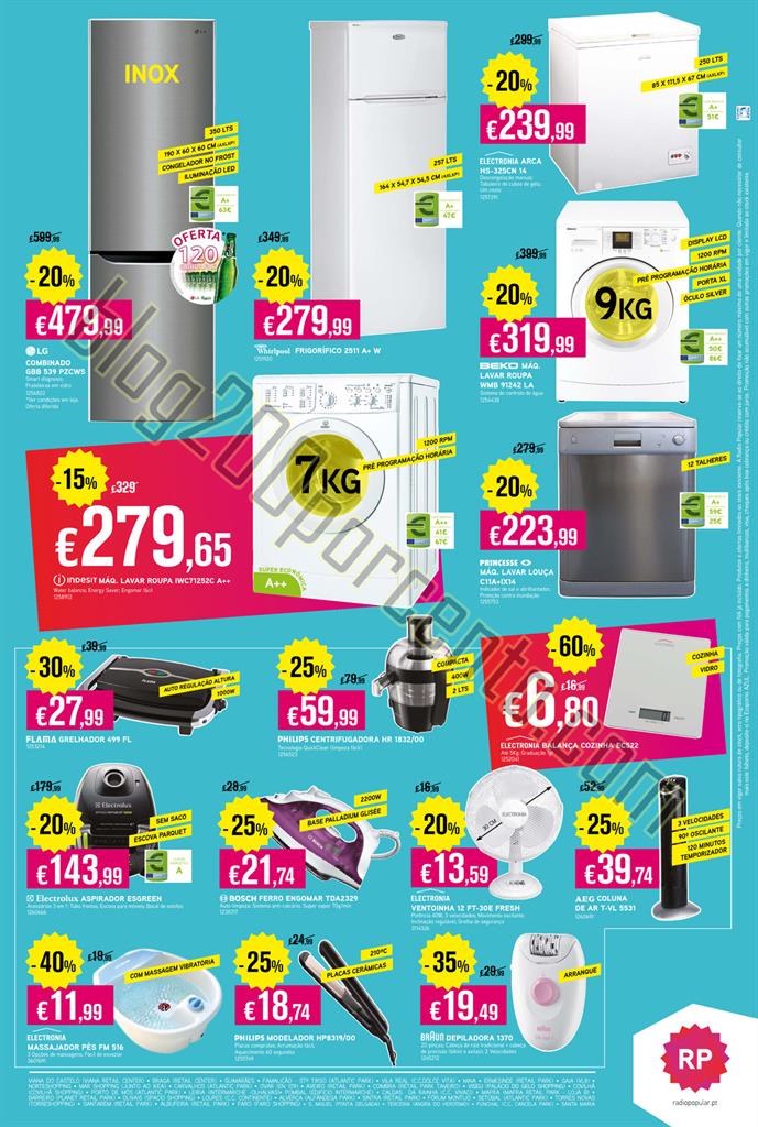 Novo folheto RADIO POPULAR Promoções de 20 julho