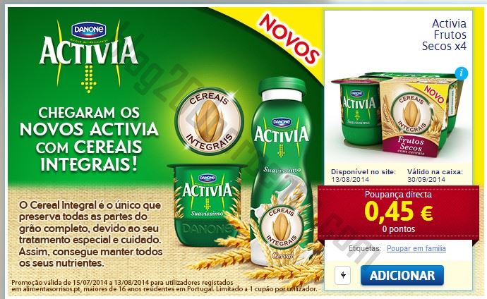 Novo vale DANONE para imprimir sem pontos!