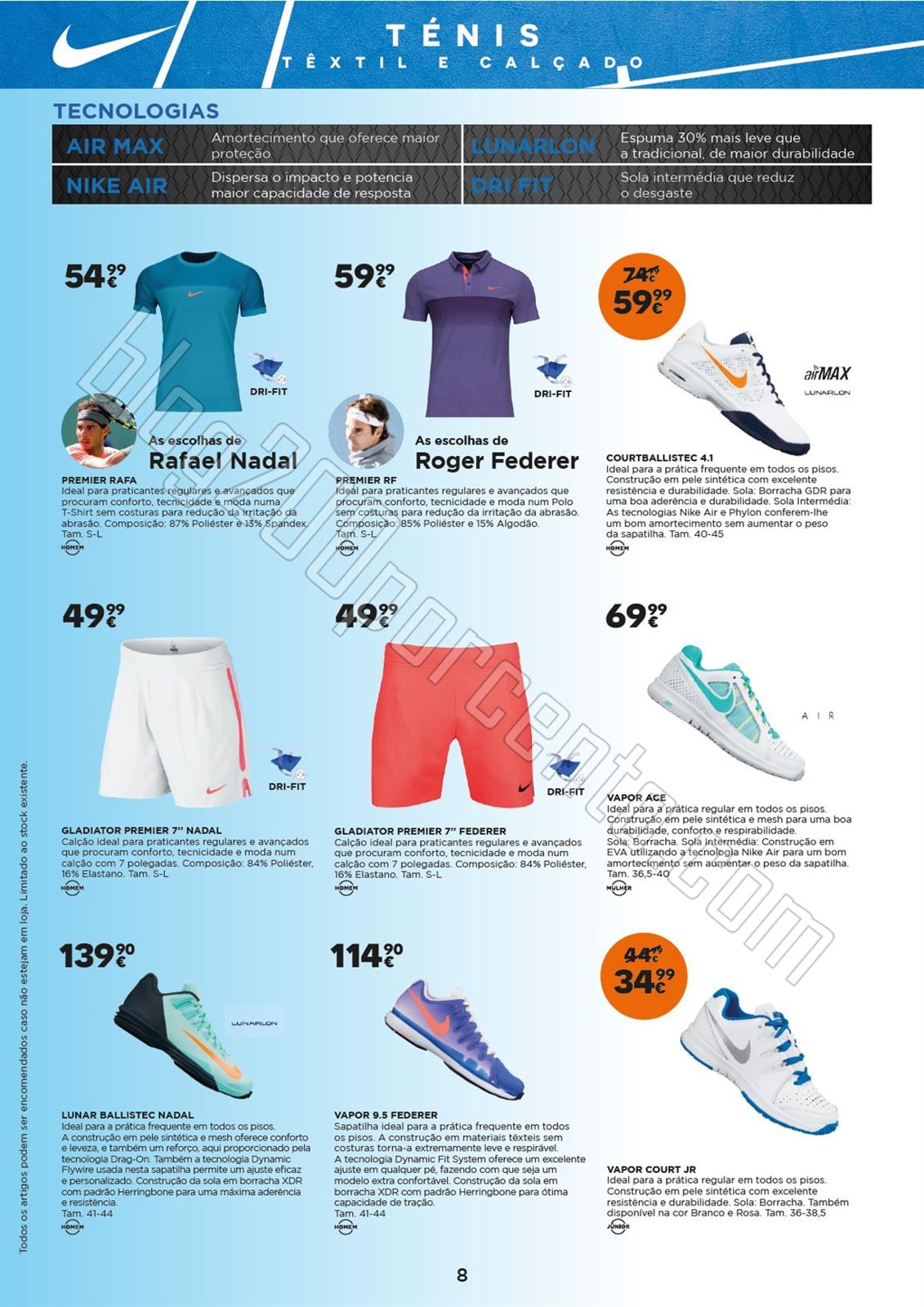 Novo Folheto SPORT ZONE Ténis de 27 abril a 1 jun