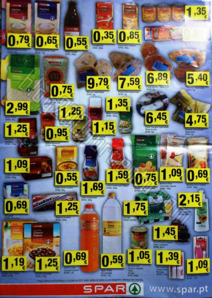 Novo Folheto SPAR Páscoa promoções até 5 abril