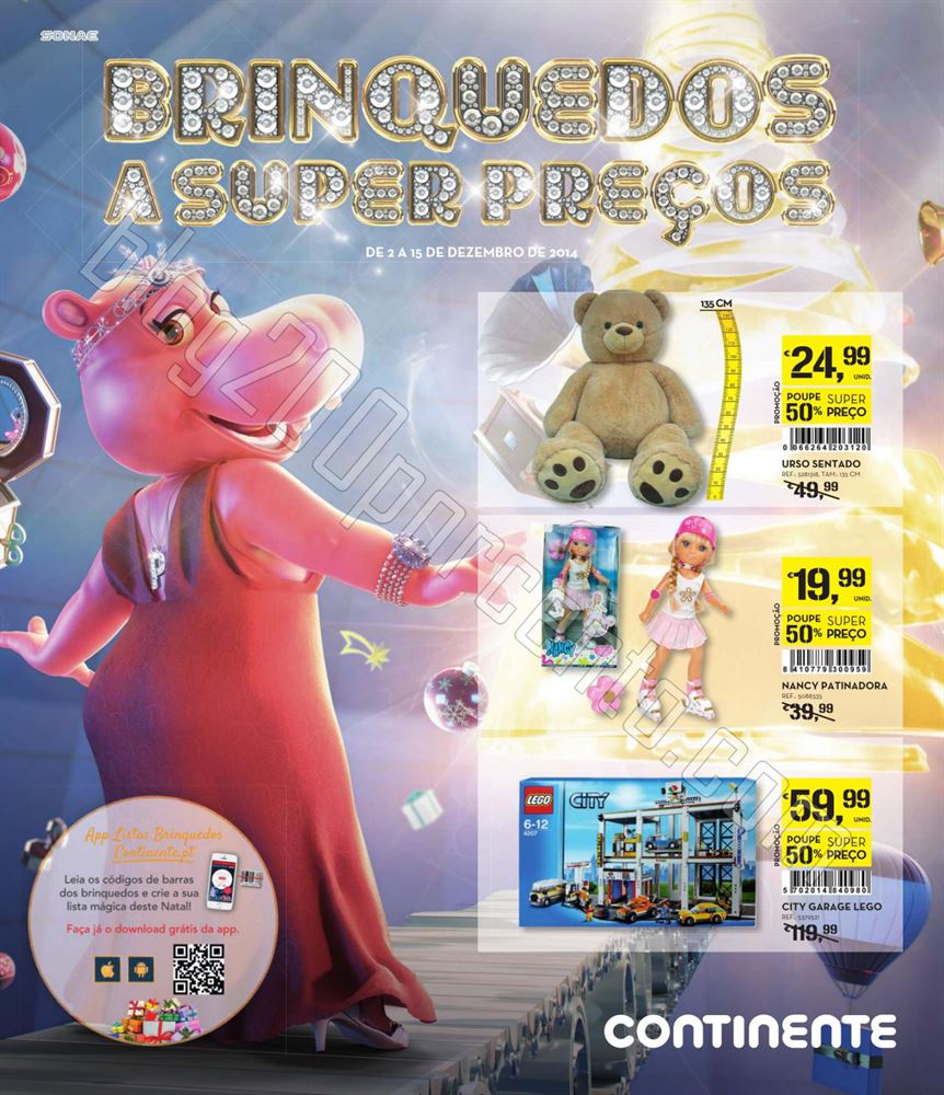 Antevisão Folheto CONTINENTE Brinquedos de 2 a 15