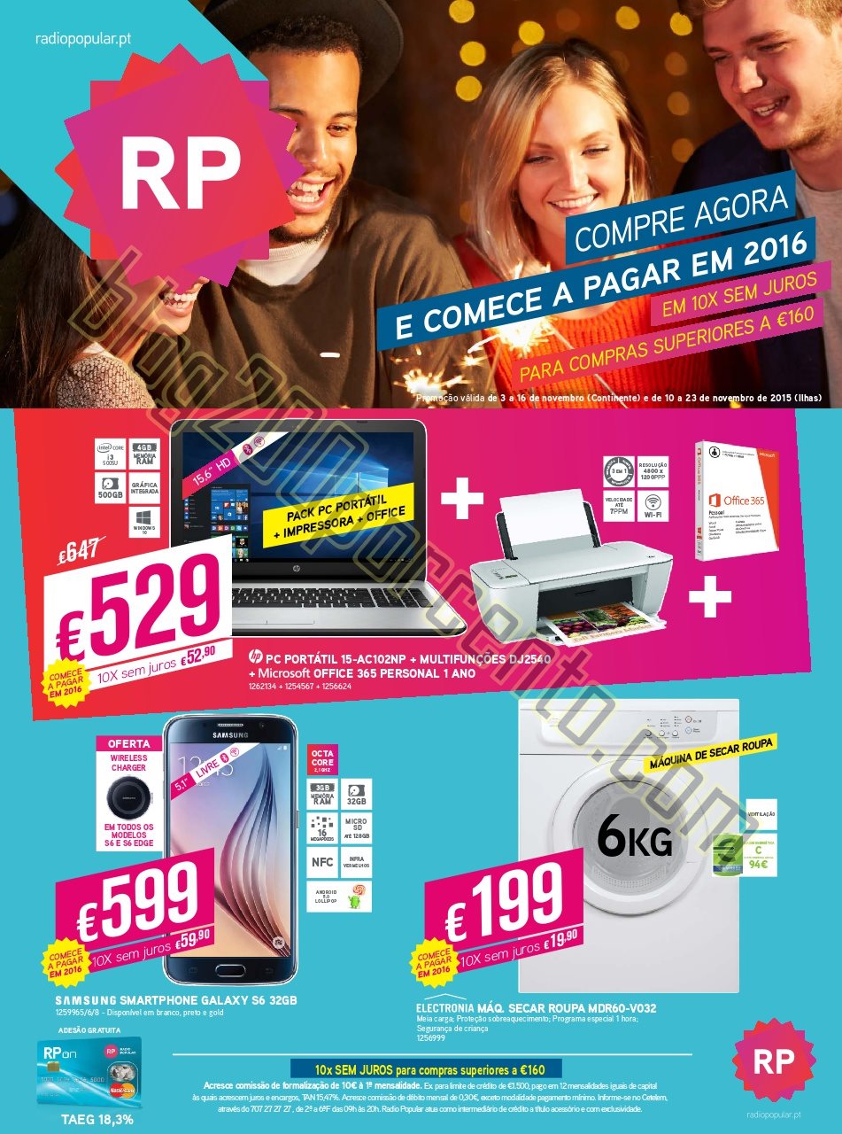 Antevisão Folheto RADIO POPULAR Promoções de 3 