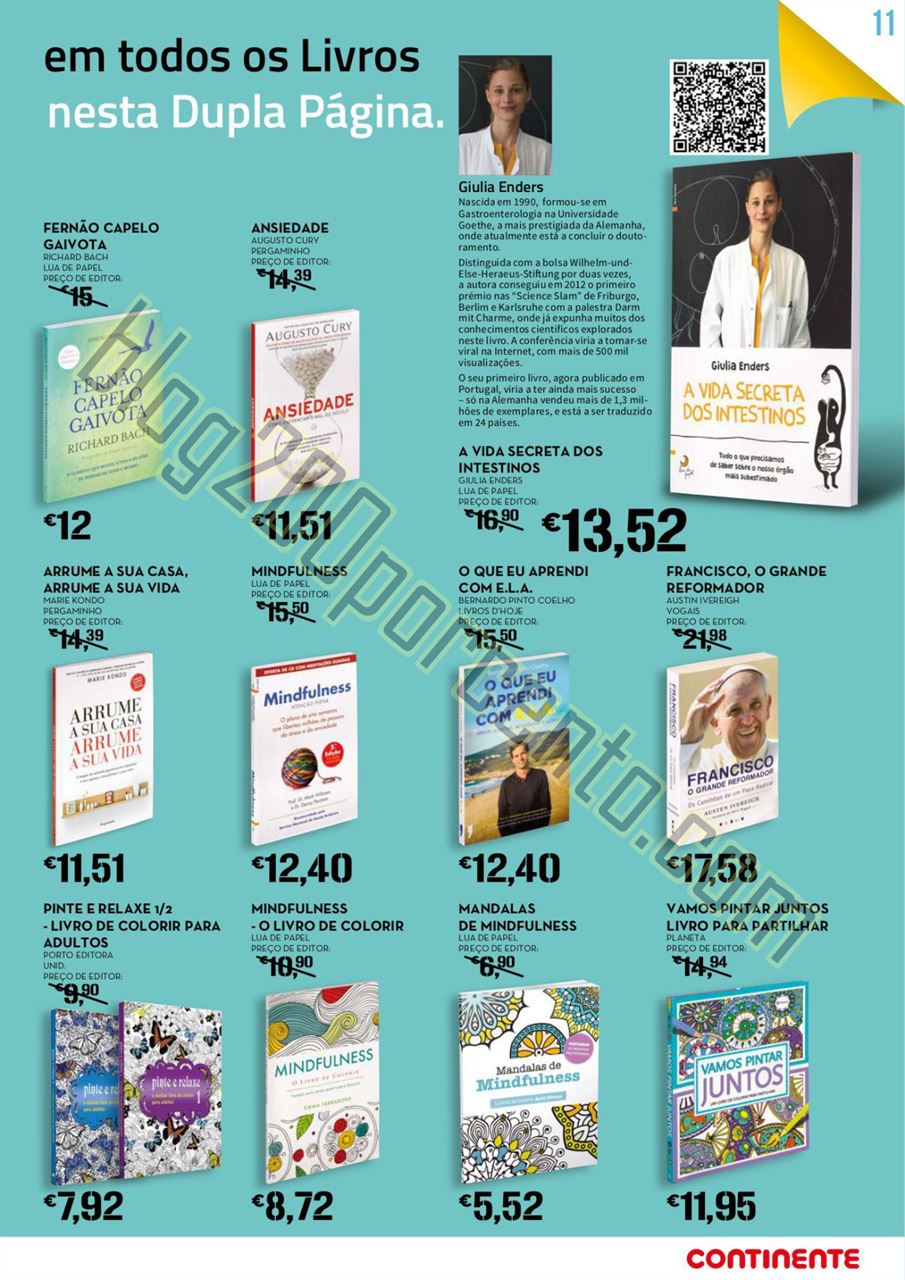 Antevisão Folheto CONTINENTE Feira do Livro de 14