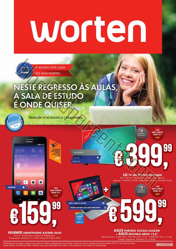 Novo Folheto WORTEN Regresso às aulas II de 19 ag