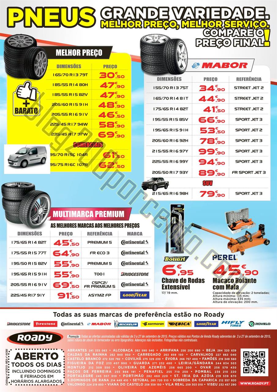 Antevisão Folheto ROADY Promoções de 3 a 27 set