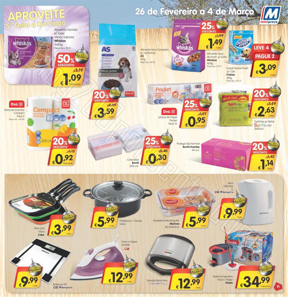Antevisão Folheto MINIPREÇO de 26 fevereiro a 4 
