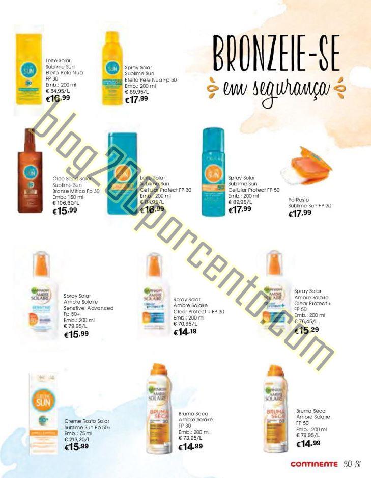 Antevisão Folheto CONTINENTE Férias de verão de