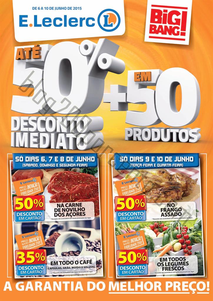 Antevisão Folheto E-LECLERC Big Bang fim de seman