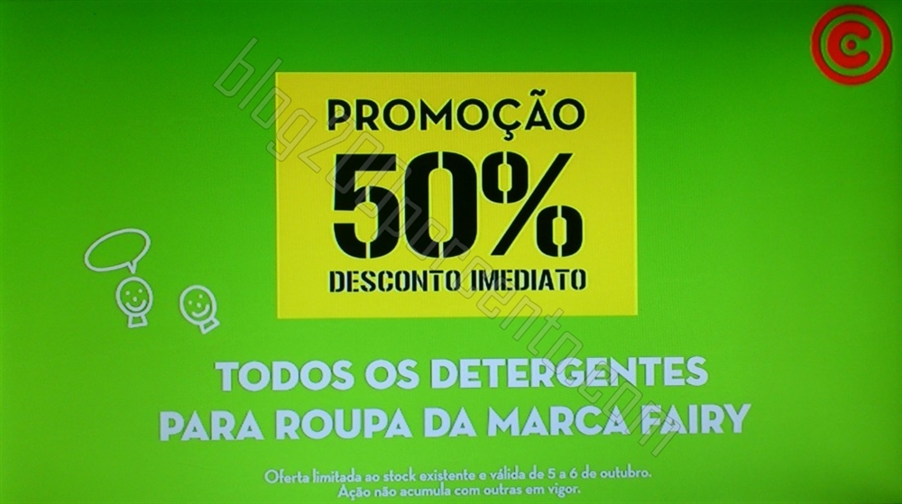 Avistamento 50% desconto CONTINENTE dias 5 e 6 outubro
