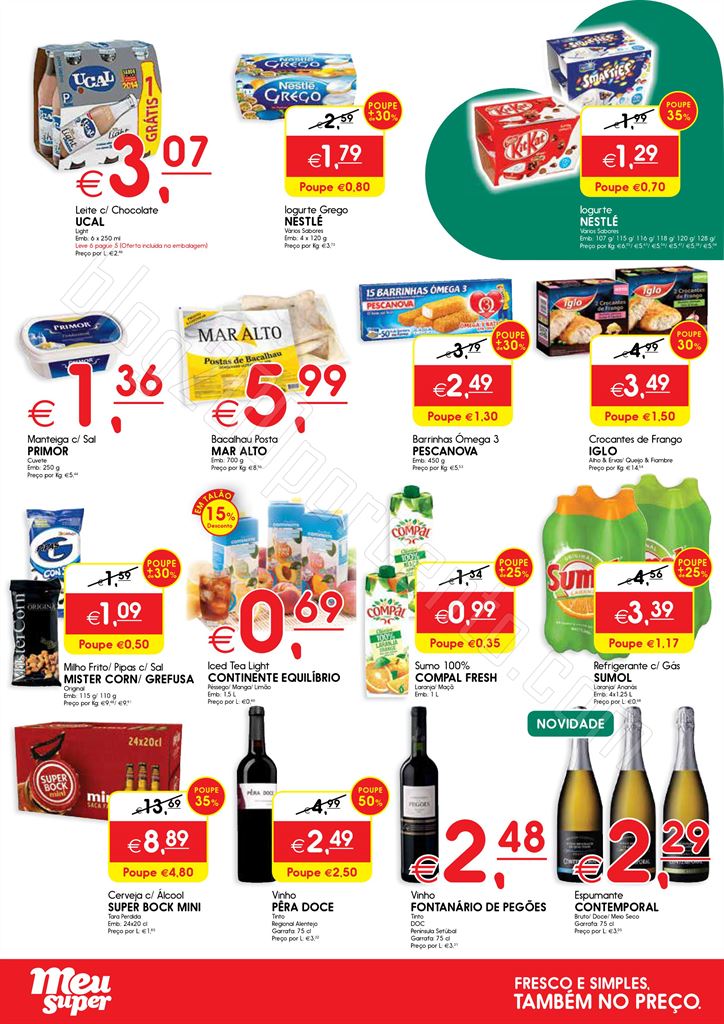Novo Folheto MEU SUPER Promoções de 5 a 15 març