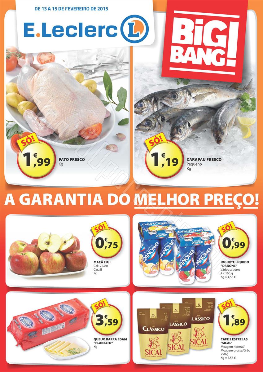 Antevisão Folheto E-LECLERC Big Bang de 13 a 15 f
