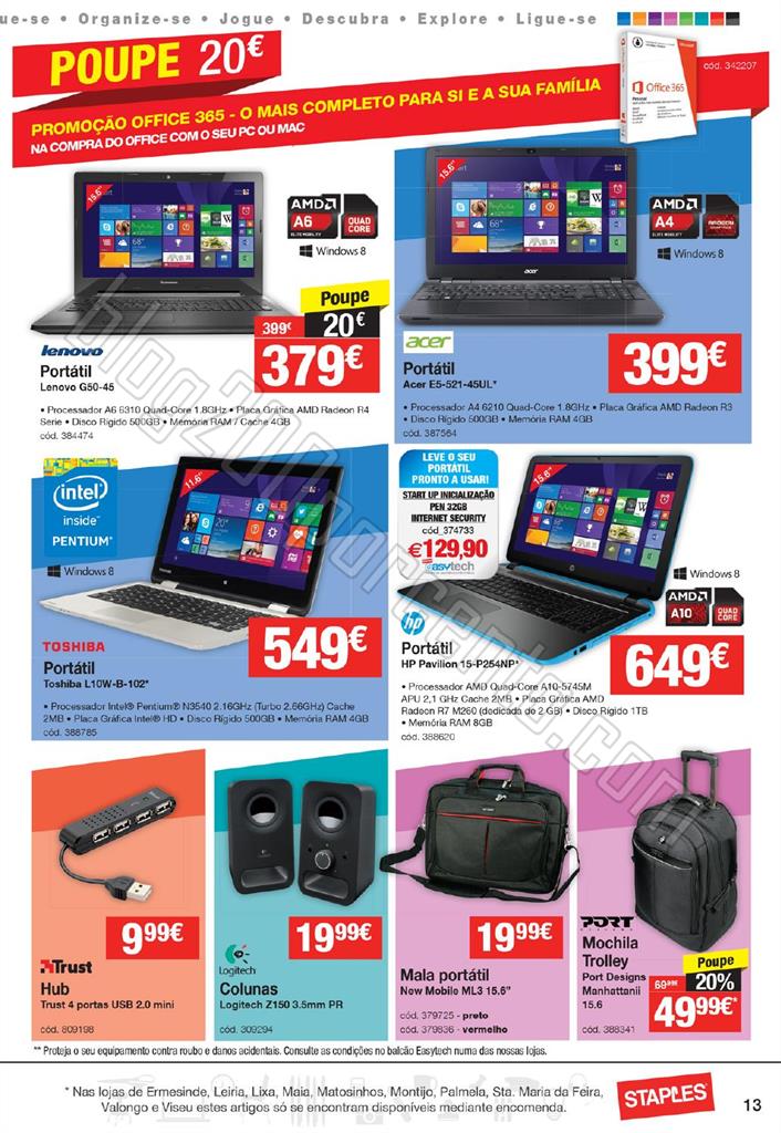 Antevisão folheto STAPLES Mobilidade de 19 a 31 m