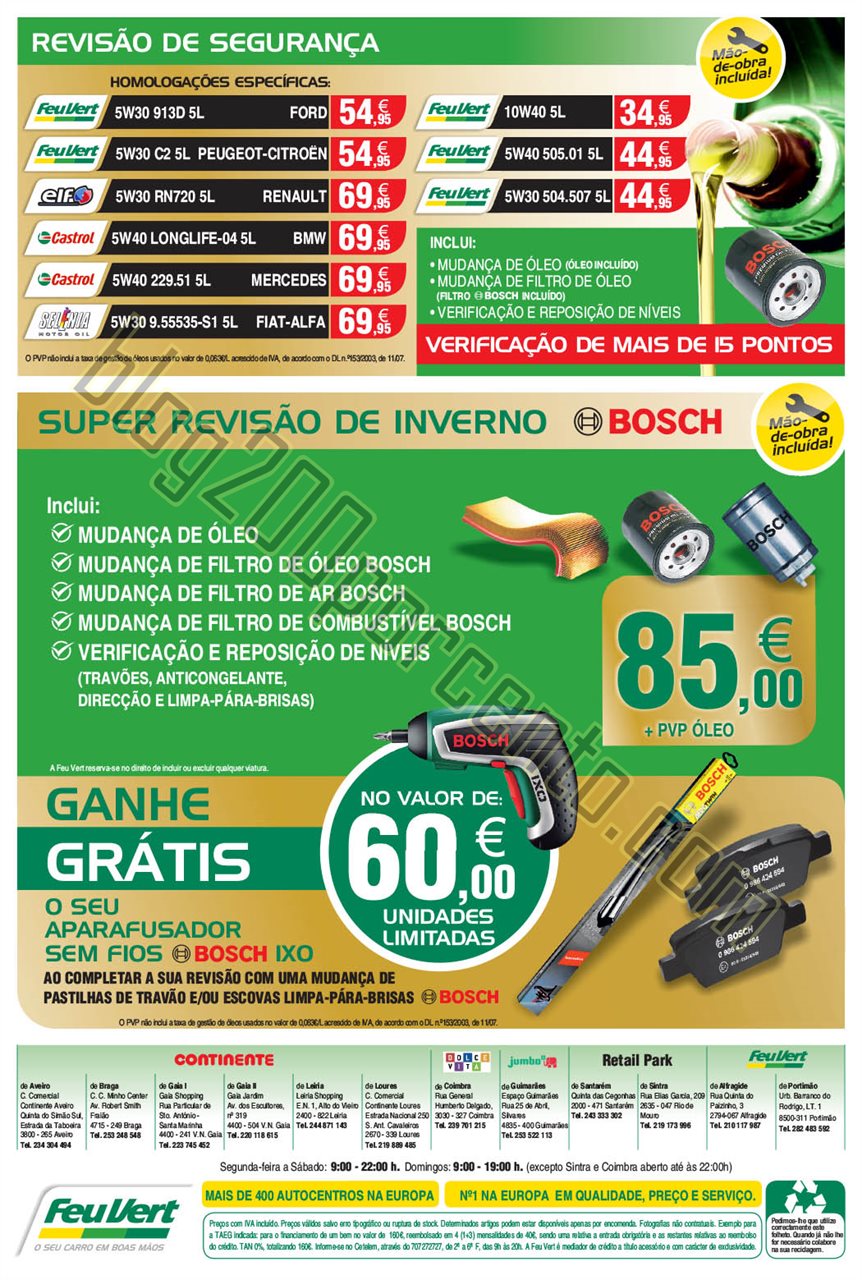 Antevisão Folheto FEU VERT Aniversário de 26 out