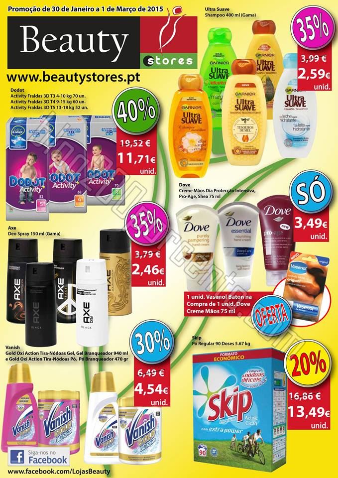 Novo Folheto BEAUTY STORES promoções até 1 mar