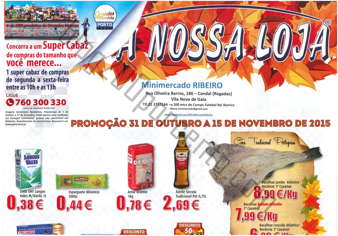 Antevisão Folheto A NOSSA LOJA Promoções de 31 