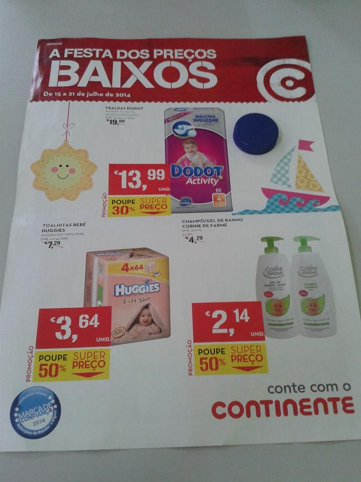 Antevisão Folheto CONTINENTE de 15 a 21 julho - Festa dos Preços Baixos