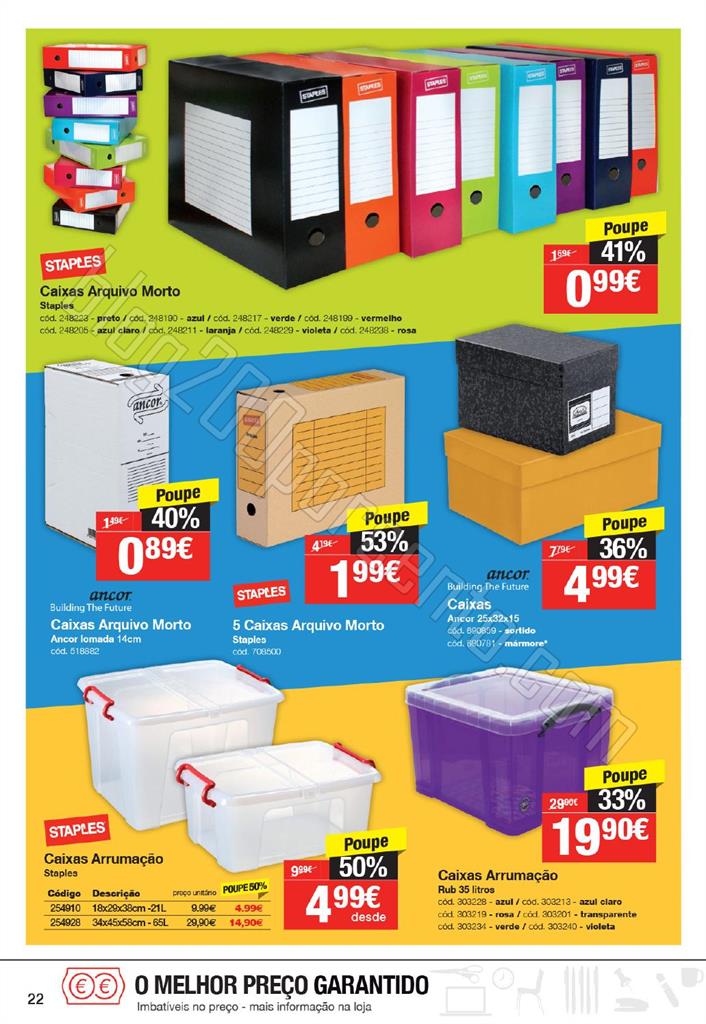 Antevisão Folheto STAPLES promoções de 5 a 17 m
