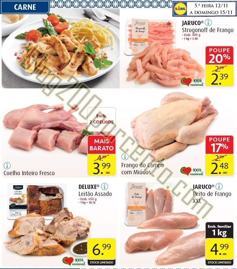 Antevisão folheto LIDL Promoções de 12 a 15 nov