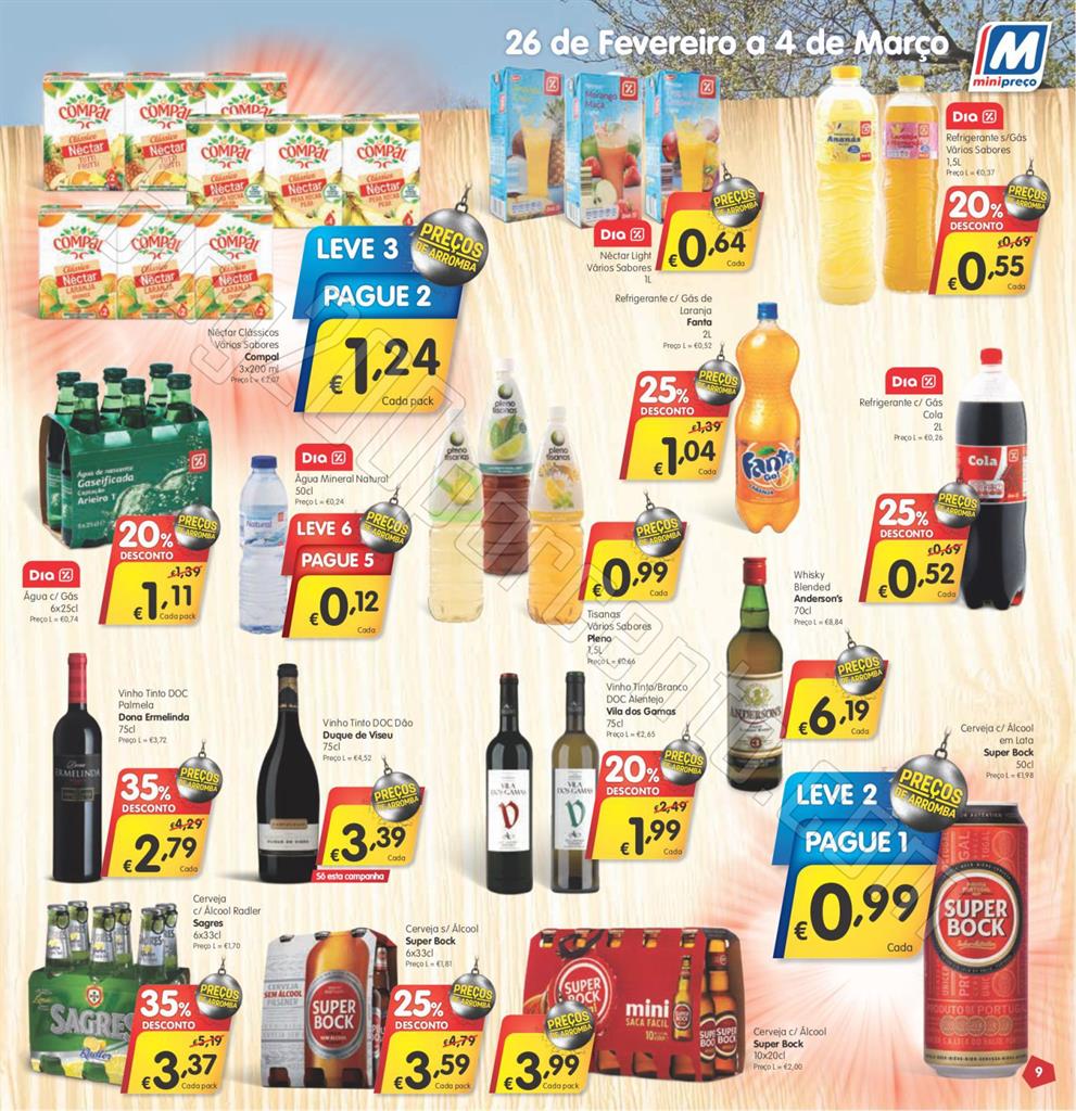 Antevisão Folheto MINIPREÇO de 26 fevereiro a 4 