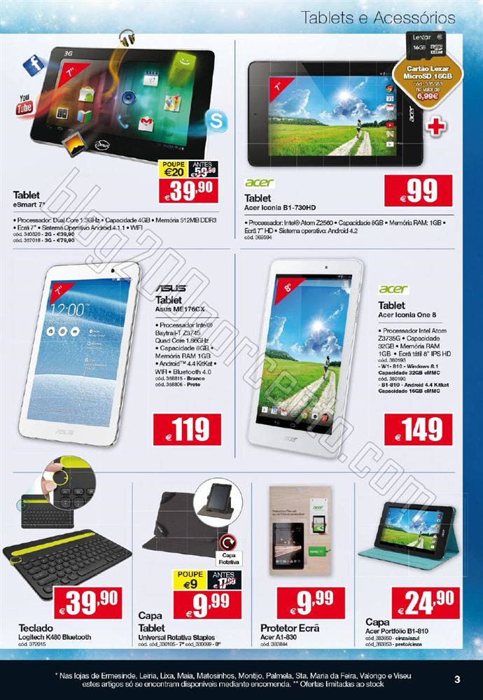 Novo Folheto STAPLES Tecnologia de 6 a 20 janeiro 