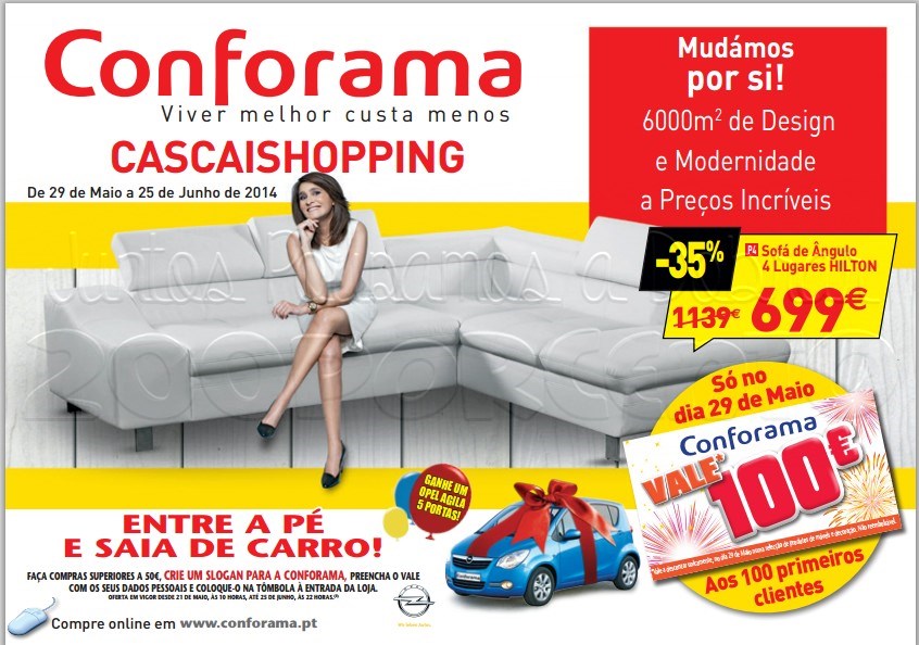 Antevisão folheto CONFORAMA de 29 maio a 25 junho