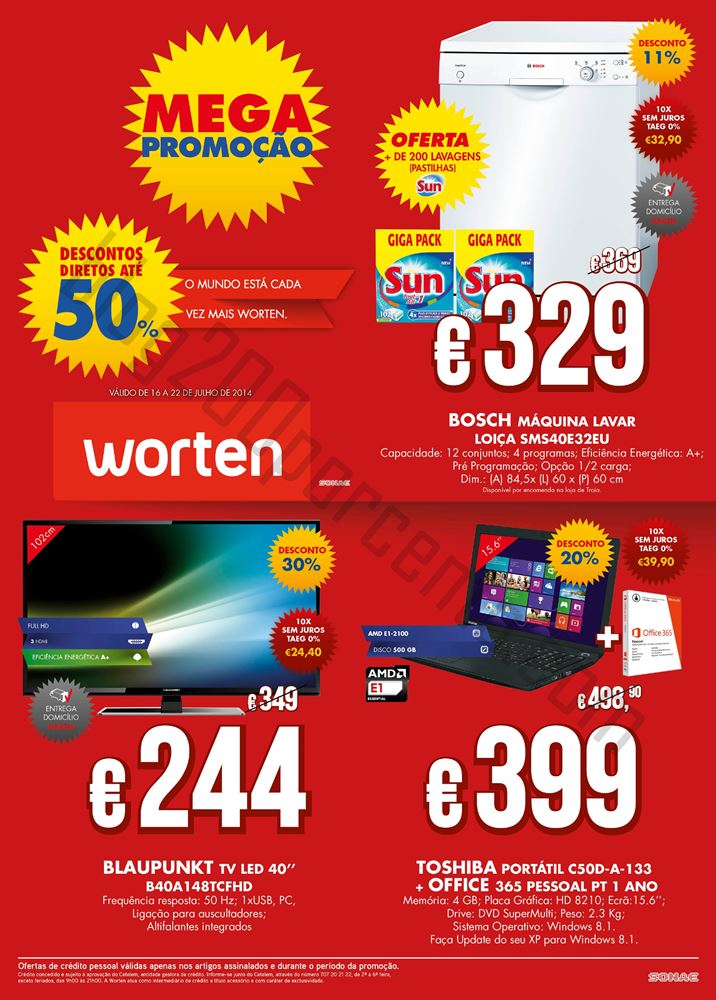 Novo Folheto WORTEN Promoções de 16 a 22 julho