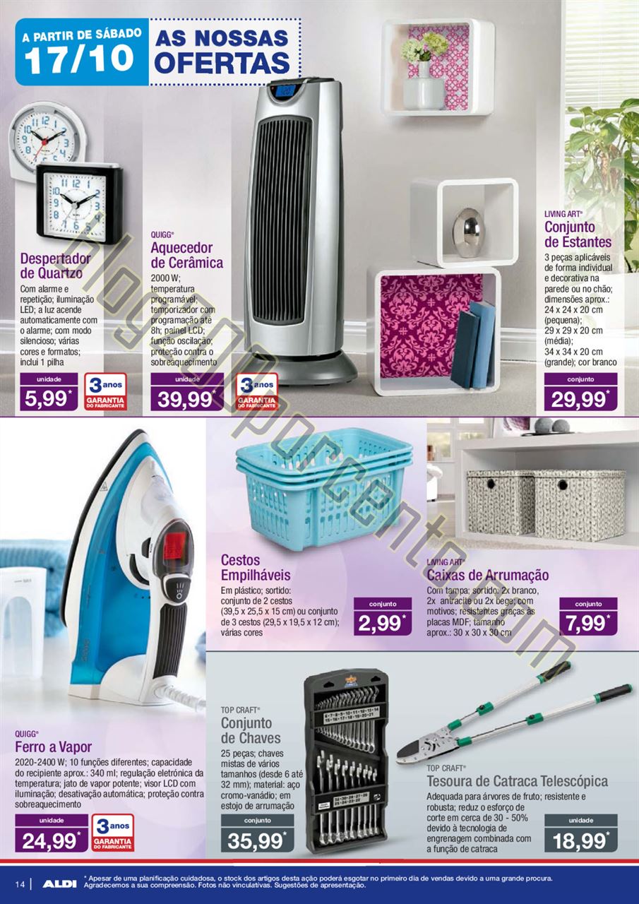 Antevisão Folheto ALDI Promoções a partir de 14