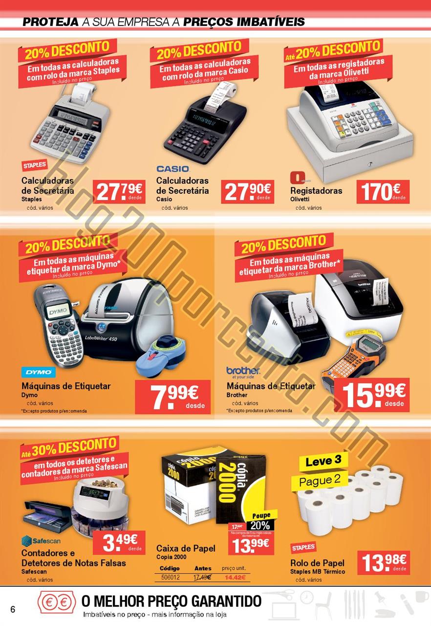 Antevisão Folheto STAPLES Segurança de 1 a 13 ou