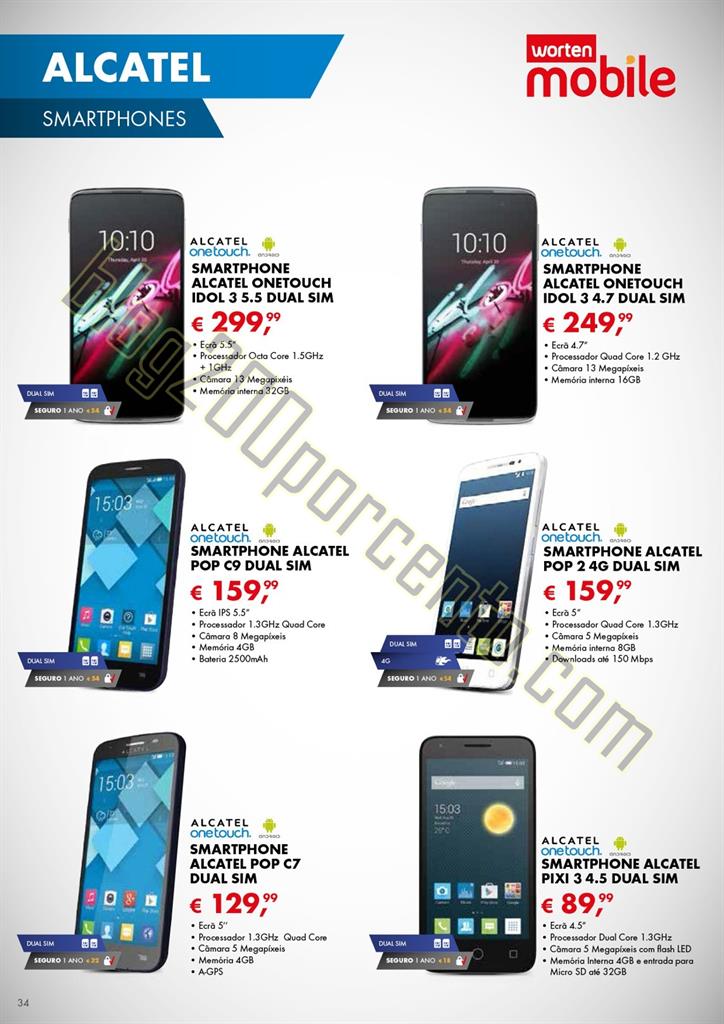 Novo Folheto WORTEN MOBILE Promoções até 2 sete