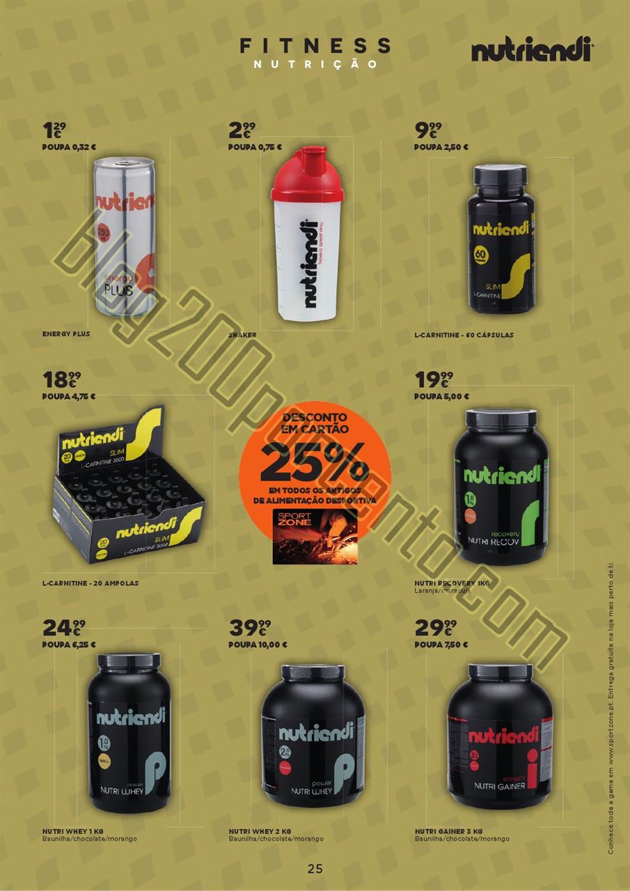 Antevisão Folheto SPORT ZONE Fitness de 8 outubro