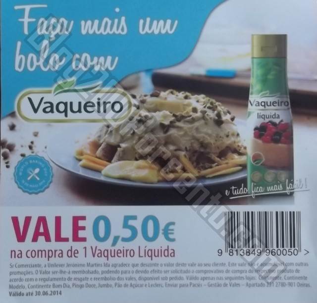 Novo vale de desconto | VAQUEIRO | Avistado até 30 de junho