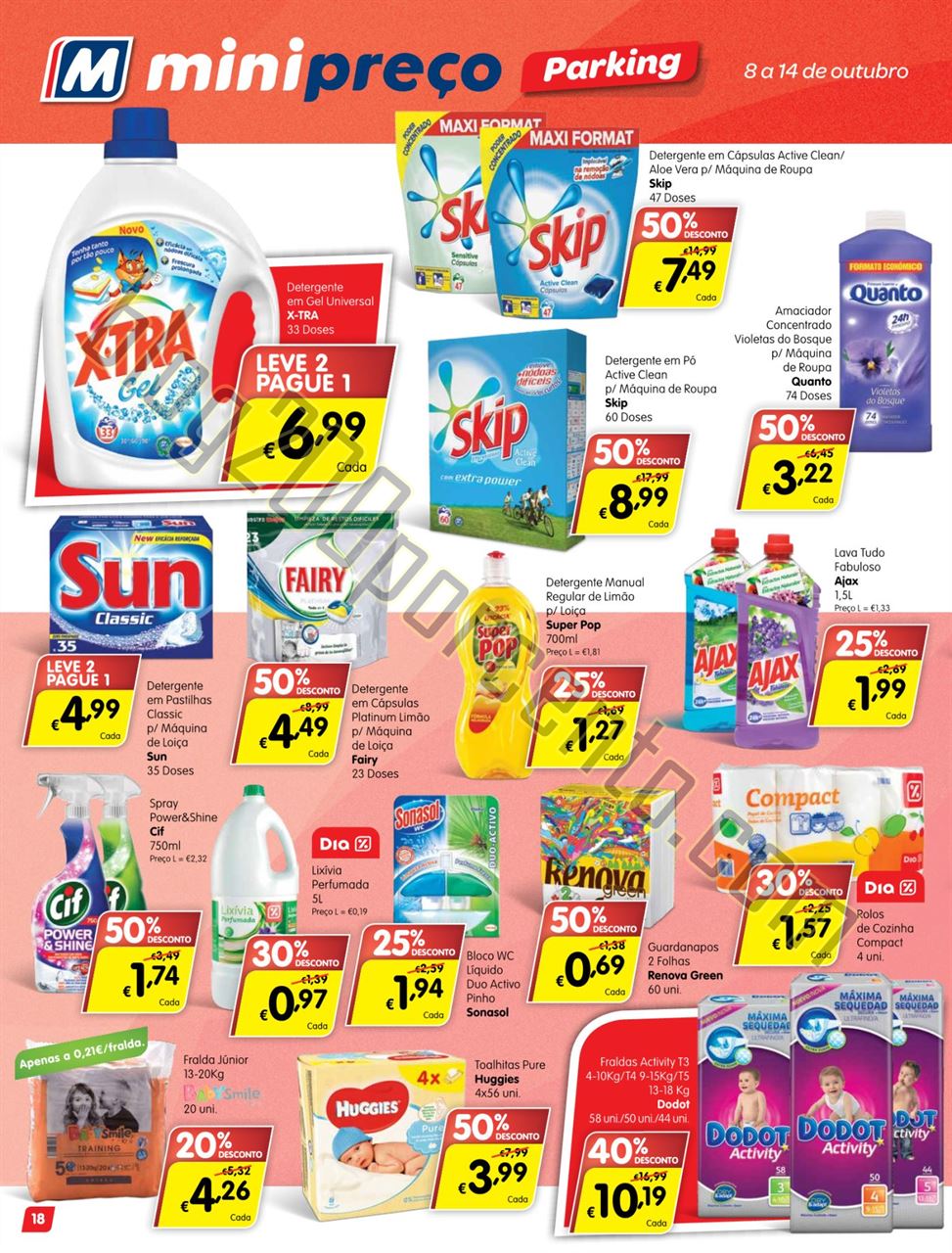 Antevisão Folheto MINIPREÇO Parking de 8 a 14 ou