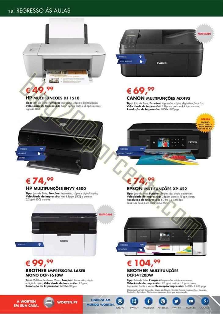 Novo Folheto WORTEN Regresso às aulas de 19 agost