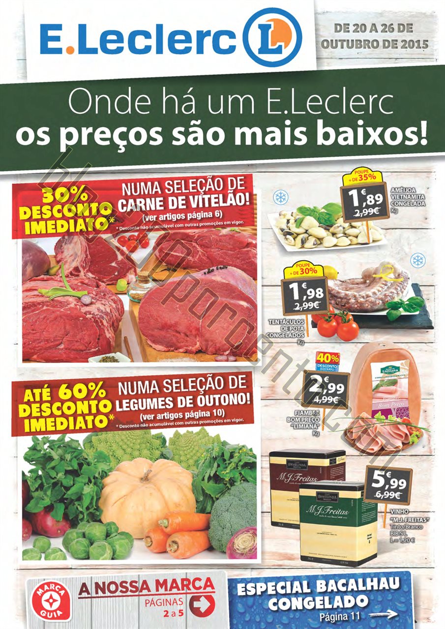 Antevisão Folheto E-LECLERC Promoções de 20 a 2