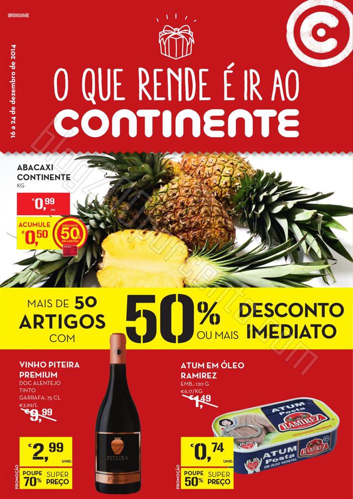 Antevisão Folheto CONTINENTE promoções de 16 a 