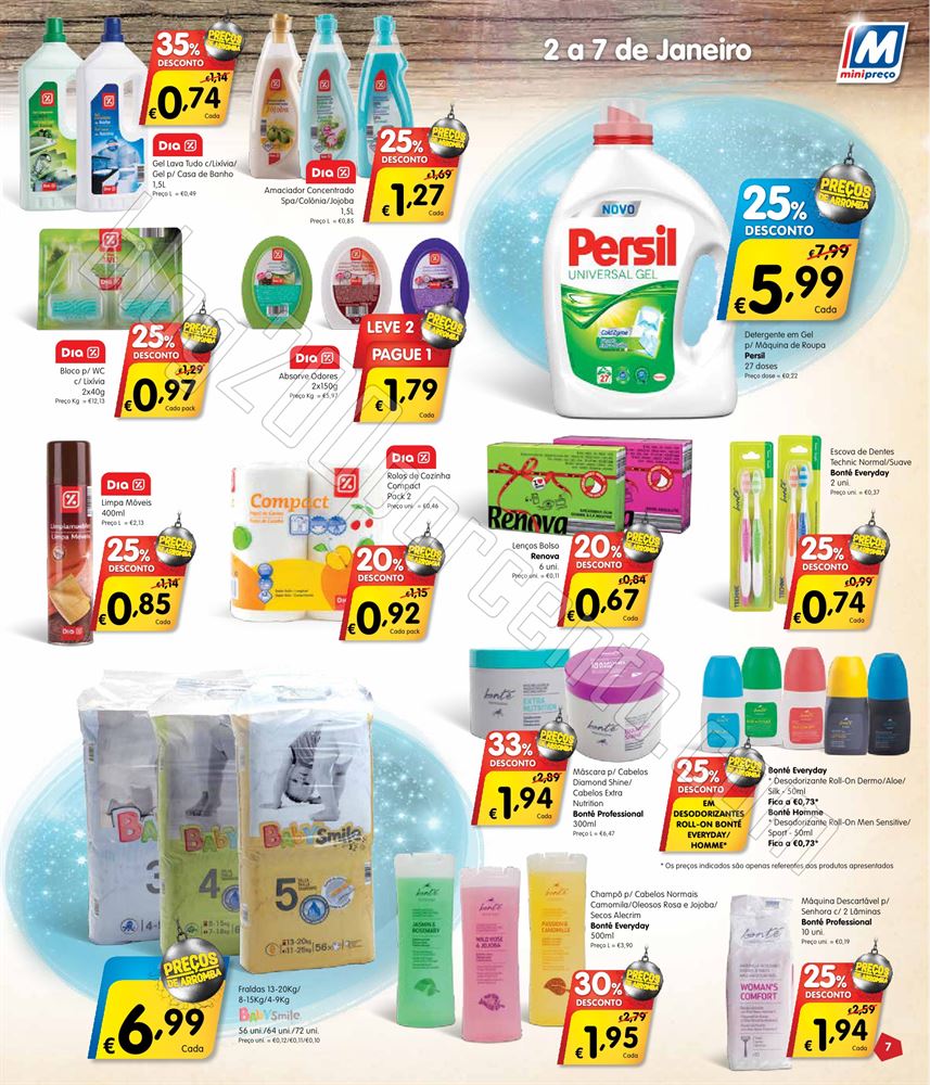 Antevisão Folheto MINIPREÇO de 2 a 7 janeiro o7.