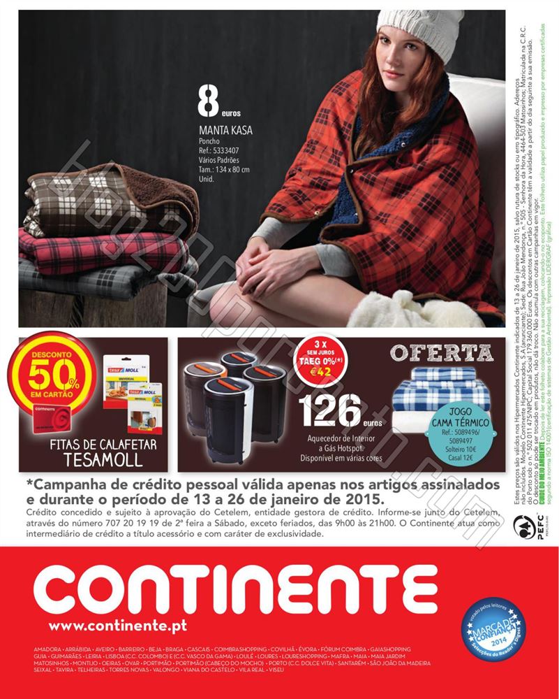 Antevisão Folheto CONTINENTE Aquecimento de 13 a 