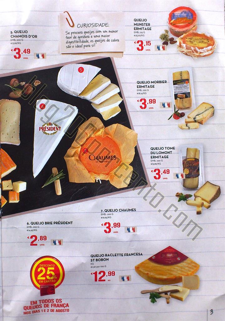 Novo Folheto CONTINENTE Queijos de 18 julho a 9 ag