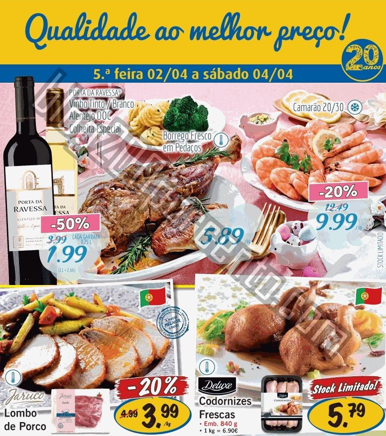 Antevisão Promoções LIDL de 2 a 4 abril - quint