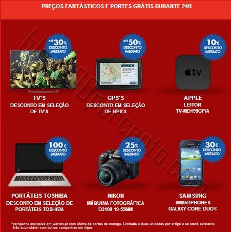 Promoções Mega24 WORTEN até às 10h de 13 agosto