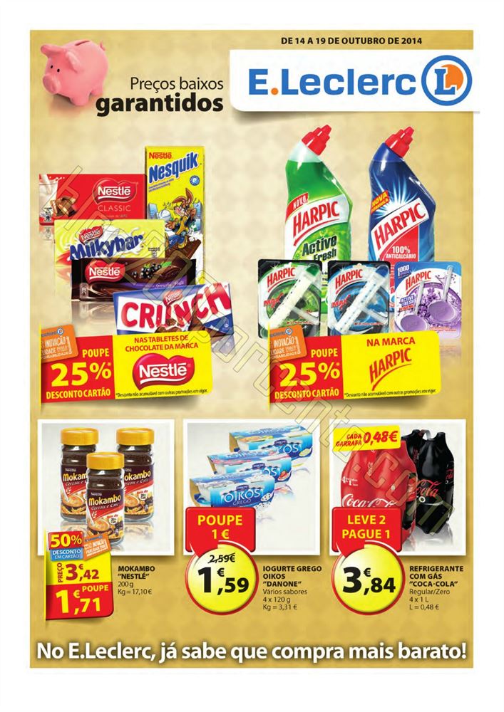 Antevisão Folheto E-LECLERC promoções 14 a 19 o
